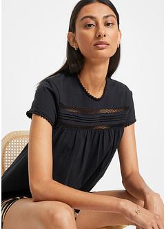 Maglia con pizzo, bpc bonprix collection