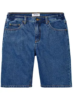 Bermuda in jeans con cinta elasticizzata ai lati, classic fit, bonprix