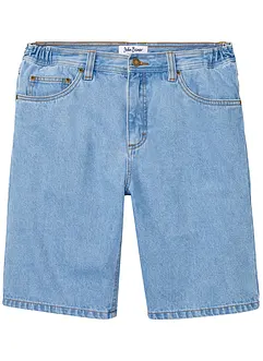 Bermuda in jeans con cinta elasticizzata ai lati, classic fit, bonprix