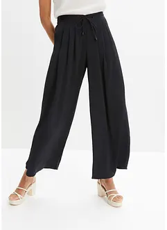 Pantaloni culotte in satin fluente, bonprix