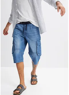 Bermuda lunghi in jeans, relaxed fit, bonprix