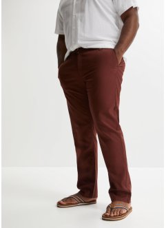 Pantaloni chino in misto lino regular fit, straight, bpc bonprix collection