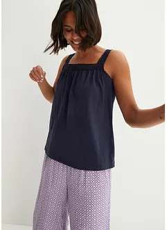Top ampio con spalline in pizzo, bonprix