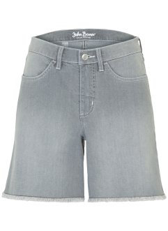 Shorts di jeans elasticizzati, a vita media, John Baner JEANSWEAR