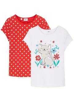 T-shirt in puro cotone biologico (pacco da 2), bonprix