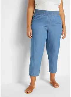 Mom jeans a vita alta con cotone biologico, bonprix