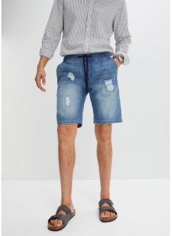 Bermuda in jeans con cinta elastica, regular fit, John Baner JEANSWEAR