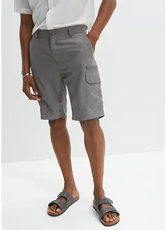 Bermuda cargo in microfibra, regular fit, bonprix