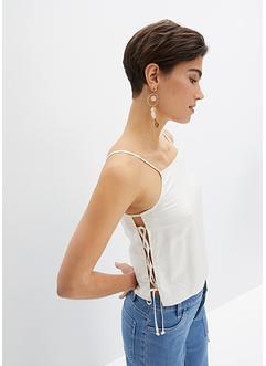Top di satin in viscosa sostenibile, RAINBOW