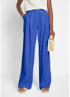 Pantaloni a palazzo in misto lino e viscosa leggero, bonprix