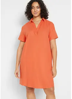 Abito tunica in misto lino leggero, bonprix