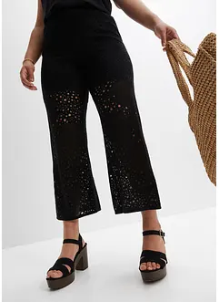 Pantaloni in maglia con elastico in vita, bonprix
