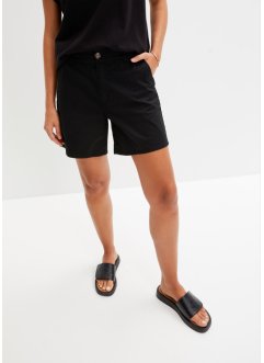 Shorts in twill a vita alta, bpc bonprix collection