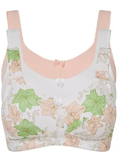 Reggiseno senza ferretto con cotone (pacco da 3), bonprix