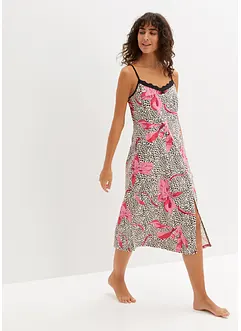 Camicia da notte lunga con pizzo discreto, bonprix