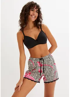 Pantaloncini per pigiama con pizzo delicato (pacco da 2), bonprix