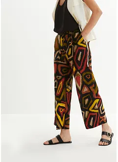 Pantaloni culotte in viscosa fluente, bonprix