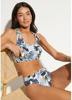 Bikini a bustier con spalline incrociate (set 2 pezzi), bonprix