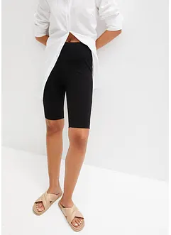 Pantaloncini in jersey a costine, vita alta, bonprix