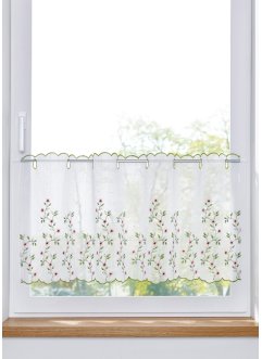 Tenda a vetro con fiori ricamati, bpc living bonprix collection