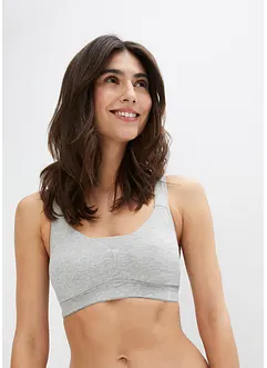 Reggiseno t-shirt senza ferretto con cotone (pacco da 2), bonprix