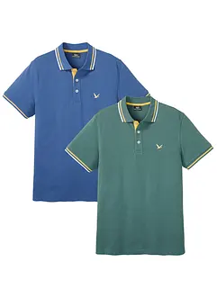 Polo in piquet di puro cotone (pacco da 2), bonprix