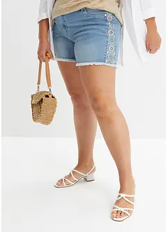 Shorts di jeans, vita media, bonprix