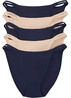 Tanga mini slip (pacco da 5), bonprix