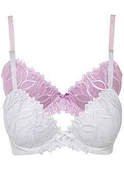 Reggiseno con coppe preformate e ferretto (pacco da 2), bonprix