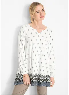 Maglia stile tunica in misto cotone e viscosa, bonprix