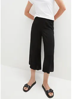 Pantaloni culotte al polpaccio con cinta comoda, bonprix