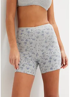 Boxer da donna aderenti lunghi a vita alta con cotone biologico (pacco da 4), bonprix
