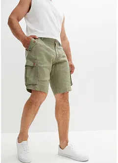 Bermuda cargo in lino, loose fit, bonprix