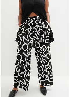 Pantaloni larghi con cintura da annodare, bonprix