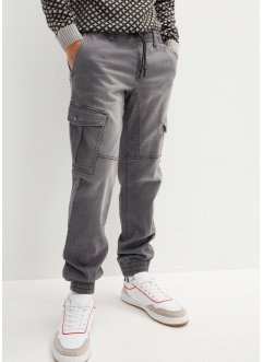 Jeans in felpa con tasche cargo regular fit, straight, bonprix