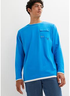 Maglia a maniche lunghe in cotone biologico, loose fit, RAINBOW