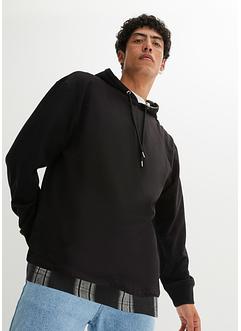 Felpa con cappuccio con inserto e cotone biologico, loose fit, RAINBOW