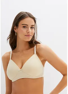 Reggiseno senza ferretto con coppe preformate e cotone biologico (pacco da 2), bonprix