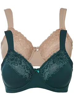 Reggiseno minimizer con ferretto e poliammide riciclata (pacco da 2), bonprix