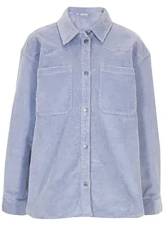 Giacca-camicia oversize in velluto, bonprix