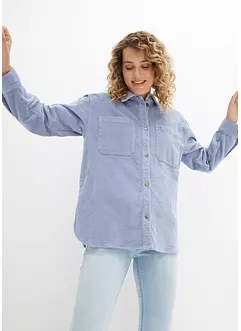 Giacca-camicia oversize in velluto, bonprix