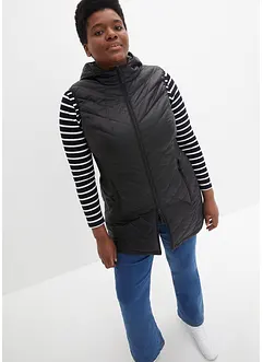 Gilet lungo trapuntato ultra leggero con sacchetto, bonprix