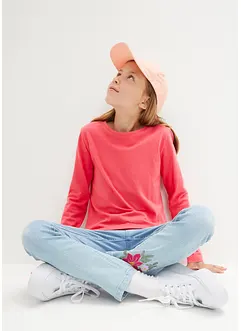 Maglia a maniche lunghe in puro cotone (pacco da 3), bonprix