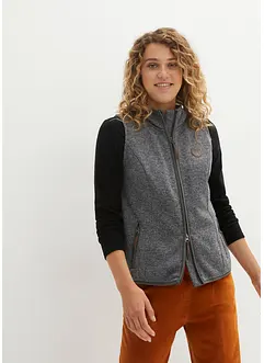 Gilet in pile con dettagli a contrasto, bonprix