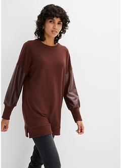 Maglia con maniche in similpelle, RAINBOW