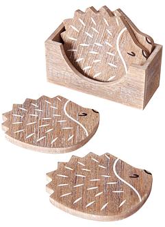 Sottobicchieri a forma di riccio (pacco da 4), bpc living bonprix collection