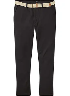 Pantaloni chino elasticizzati con cintura e taglio comfort regular fit, straight, bonprix