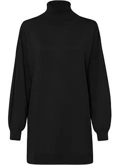 Maglione lungo a collo alto, bonprix