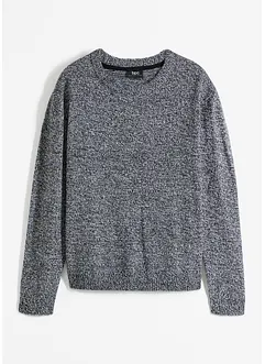 Maglione melange con scollo rotondo, bonprix