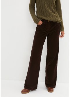 Pantaloni termici larghi in velluto, bpc bonprix collection